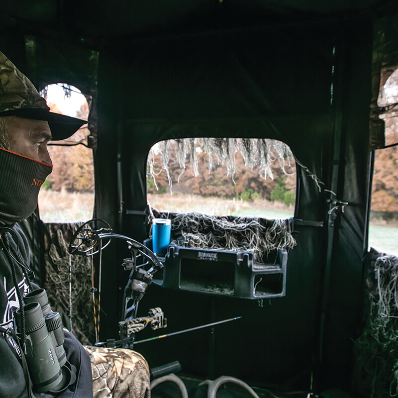 Soft Side 360° Ghillie Deluxe 6X6 Ground Blind